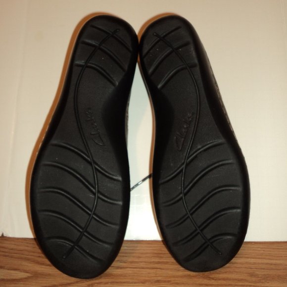 Clarks Collection Women's 11M (US) Lace Up Gray Leather Shoes Casual - Picture 10 of 11